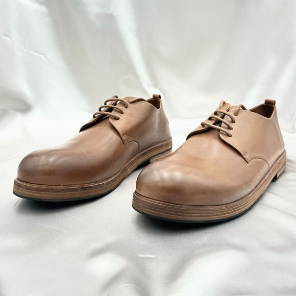 Marsèll Zucca Zeppa Braun Tan Leather Lace Up Derby Shoes Size 46 / 12 US main image 9